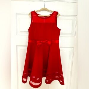 Perfect for the holidays! Girls red Calvin Klein dress, size 7
